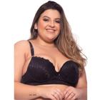 Sutiã Plus Size Com Bojo Feminino De Renda Íntimo Reforçado Conforto Sustentação Alça Grossa Com Aro