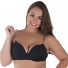 Sutiã Plus Size Costa Nua Alça Silicone com Bojo Moda de Baixo - CL916