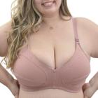 Sutiã Plus Size sem bojo e sem aro realce Econfort