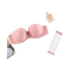 Sutiã Push up Invisível Sem Alças Feminino Com Fecho Frontal Lingerie Sem Costura FINETOO