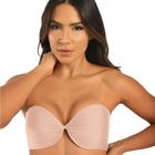 Sutia Sem Alcas de Alta Sustentacao Nayane Rodrigues Push Up Liso com Bojo e Aro Confortavel