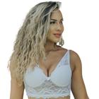 Sutiã Top Renda com bojo Renda Sexy Sutiã Cropped Feminino