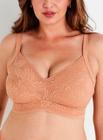 Sutop Estruturado Liz 51293 Soft Beauty Com Bojo Rendado Taça DDD T. 42/44