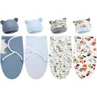 Swaddle Blanket Wrap Set Buryeah para bebês meninos e meninas 1,4-3,2 kg