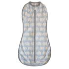 Swaddle Cobertor Woombie Conversível - Para Bebês até 6 Meses (14-19 lbs) - Kiss Elephant Blue