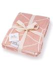 Sweet Acorn Knit Baby Blanket - Algodão orgânico Baby & Toddler Recebendo cobertores para meninas e meninos - Carrinho de malha macia / Jogar cobertores - Padrão geométrico - Dahlia Pink
