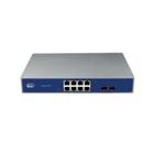 Switch (Comutador) 8 Portas 10/100/1000 Poe + 2 Portas Sfp Uplink 15,4w 802.3af 130w Total - Dn-Poe-33108pf Dnet