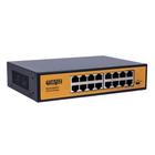 Switch De Mesa Auto Negociação 16 Portas Fast Ethernet 10/100mbps Haiz HZ-1016F