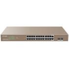 Switch Gerenciável IP-COM, 24 Portas Gigabit 10/100/1000 + 2 Portas SFP Gigabit PoE - G3326P-24-410W