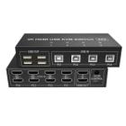 Switch KVM HDMI 4k@60Hz USB Dual Monitor 4 PCs 2 Monitores