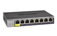 Switch NETGEAR Gigabit Ethernet Smart GS108T de 8 Portas - Preto