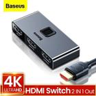 Switch Splitter Hdmi Baseus 4k 60hz 2x1 1x2 Bi-direcional