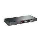 Switch TP-Link TL-SL1226P - 24 Portas Poe+ / 2 Portas Gigabit SFP - 1000MBPS - Cinza