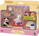 Sylvanian Families Caixa de Brinquedos Bebês Coelho e Panda