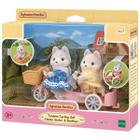 Sylvanian Families Conjunto Bicicleta Dupla Irmãos Huskys