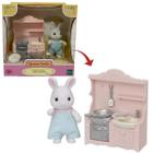 Sylvanian Families Conjunto Cozinha Papei Coelho Neve Epoch