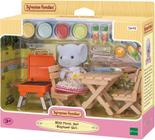 Sylvanian Families Conjunto Piquenique e Churrasco - Menina Elefante 5640 Epoch - EPOCH MAGIA