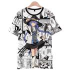 T-shirt anime Mushoku Tensei COS em torno de 8D Soma de impressão