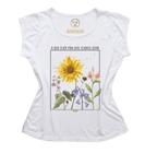 T-shirt Camiseta Blusa Feminina Estampa Girassol Flores Será