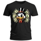 T-Shirt Camiseta Masculina Dollar Tio Patinhas frente estampada Casual Premium