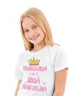 T-Shirt Camiseta Promovida a Irmã Mais Velha infantil Branca
