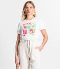 T-shirt De Viscose Creponada Feminina Endless Bege