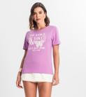 T-shirt Feminina Estampada Select Rosa