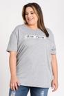 T-shirt Feminina Plus Size Estampada "Keep loving" - Serena