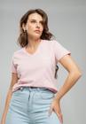 T-Shirt Gola V Seja Forte Rosa Salvatore Fashion