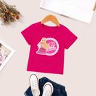 Camiseta Do r Brancoala Infantil E Juvenil Mangas Pink