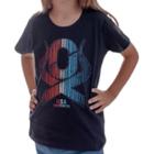 T-shirt Infantil Menina Ox Horns Preto 5165