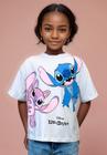 T-shirt Menina Lilo & Stitch Branca