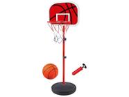 Tabela de Basquete com Pedestal com Bola e Bomba - 202cm Dm Toys Basquete Radical