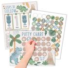 Tabela de treinamento Potty Hadley Designs para meninos com adesivos