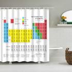 Tabela periódica de elementos da cortina de chuveiro resistente ao mofo