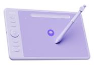 Tablet de desenho Parblo Intangbo SW Wireless 7x4" roxo