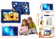 Tablet Infantil 7 Polegadas Educativo com Capa Protetora em Silicone 4GB RAM Android 13.0
