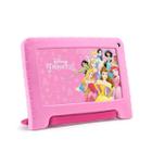 Tablet Infantil Disney Princesas Tela 7" Wifi 64GB Capa Rosa