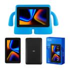 Tablet Infantil M7 Wi-fi 64GB 4GB Ram 7"  Com Capa Universal Ant Impacto Azul