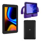 Tablet Infantil M7 Wi-fi 64GB 4GB Ram 7" NB409 Com Capa Universal Ant Impacto Roxa