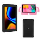 Tablet Infantil M7 Wi-fi 64GB 4GB Ram 7" NB409 Com Capa Universal Rosa Claro