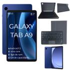 Tablet Samsung A9 Azul Navy 128GB Wi-Fi Com Capa Teclado BT