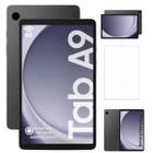 Tablet Samsung Galaxy A9 128Gb 8Gb Chip 4g Com Película de Vidro X115 Grafite