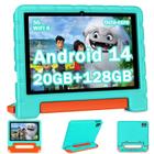 Tablet ZIOVO 2025 Kids 10 polegadas Android 14 20 GB+128 GB verde