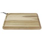 Tabua de madeira teca retn com tira em couro p cortar e servir churrasco natural 600x360 tramontina