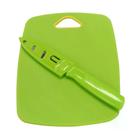 Tabua Easy para corte em plastico com faca L20,4xP15,2xA0,4cm cor verde - Dynasty