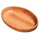 Tábua Gamela Oval Em Bambu Para Churrasco 41x27cm 3363 Mor