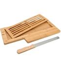 Tabua Migalheira 50cm Para Pães Em Bambu Com Faca Ecokitchen Mimo Style