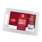 Tábua Para Corte Carnes Legumes PVC 25x35cm Dupla Face Clink