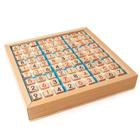 Tabuleiro de jogo Sudoku Wokex Wooden com gaveta para crianças azul